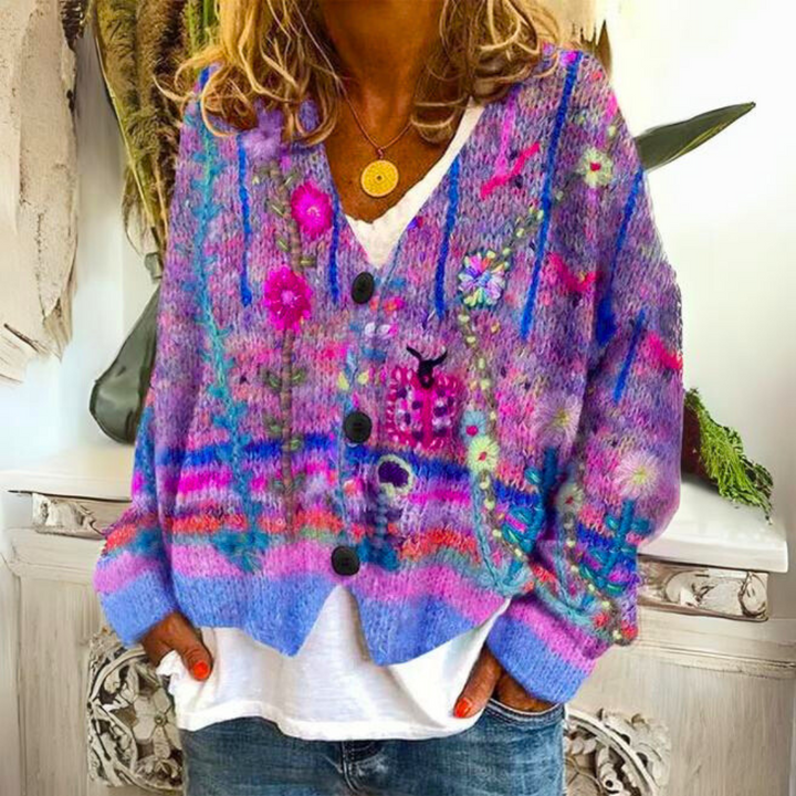 Ella | Cozy Oversized Women's Sweater in Vibrant Knit Design