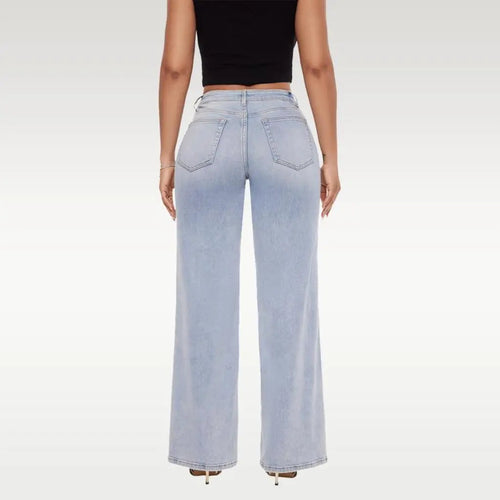 CurveLift™ Mid-Low Rise Stretch Wide-Leg Jeans