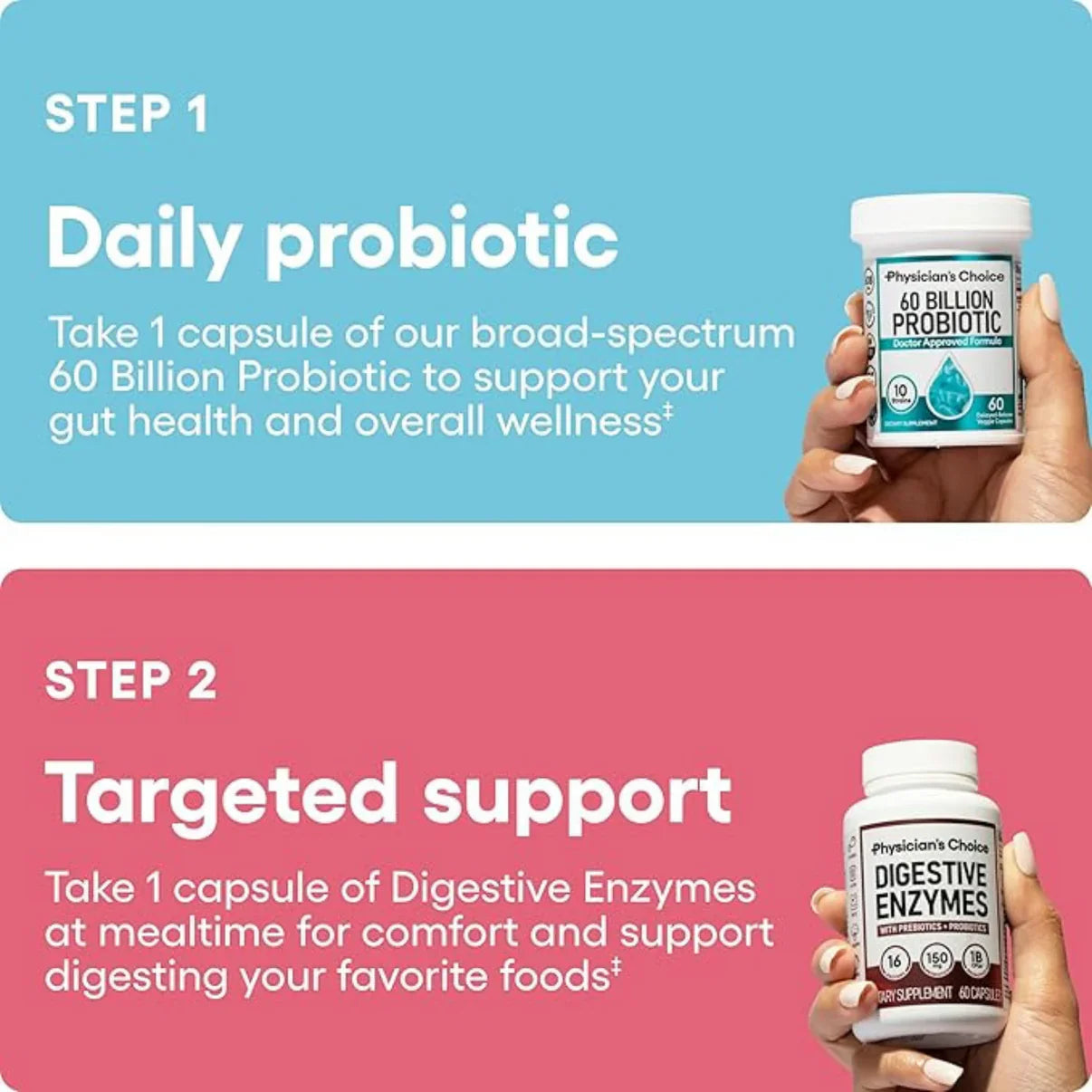 Physician's Choice - Digestive Enzymes and Probiotic Bundle VIP