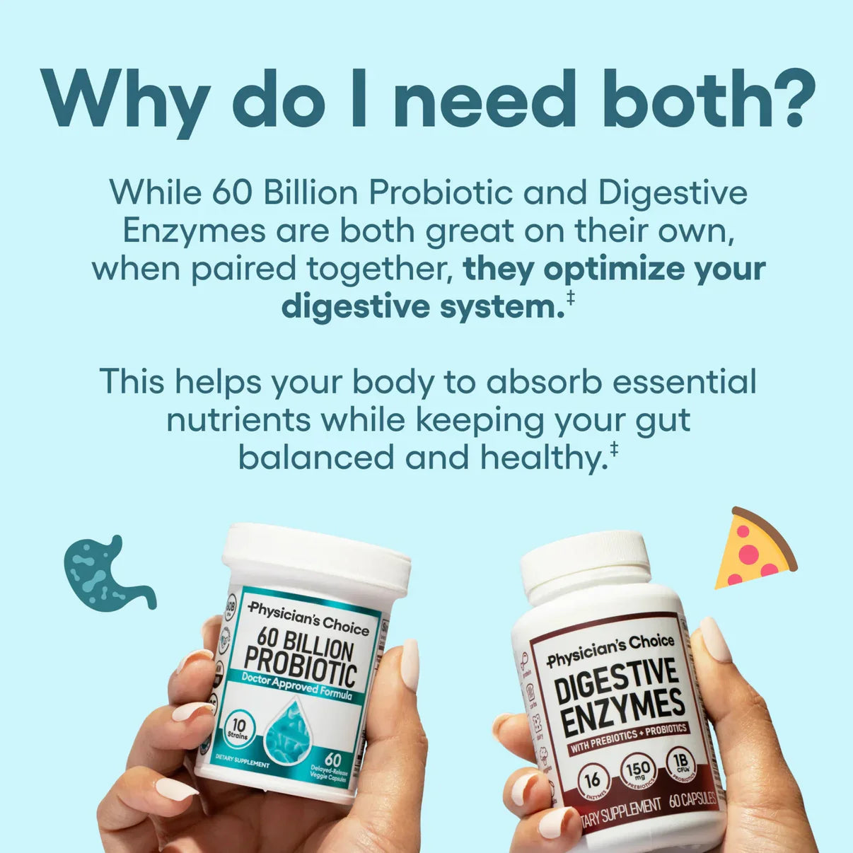 Physician's Choice - Digestive Enzymes and Probiotic Bundle VIP