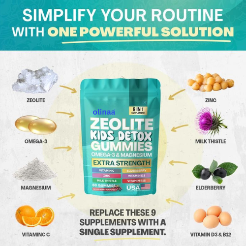 Olinaa® Kids Detox & Multivitamin Gummies (Heavy Metal Detox) VIP