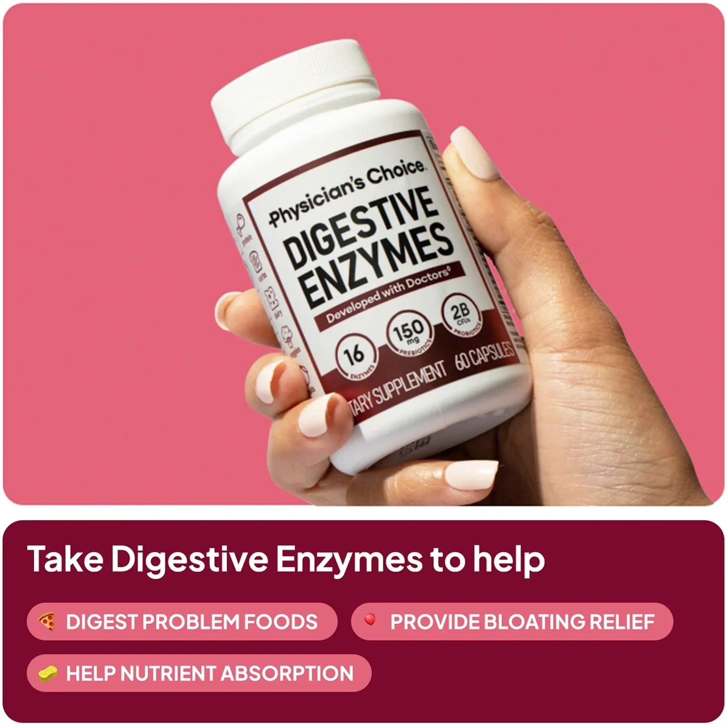 Physician's Choice - Digestive Enzymes and Probiotic Bundle VIP