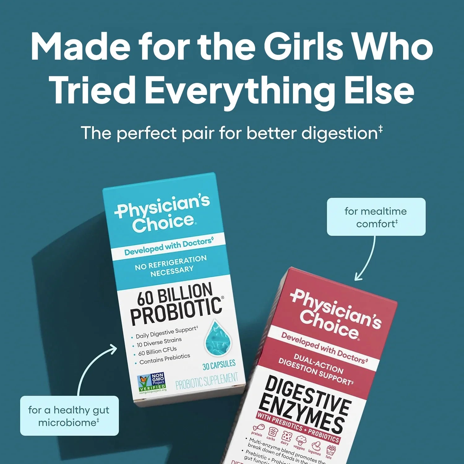 Physician's Choice - Digestive Enzymes and Probiotic Bundle VIP