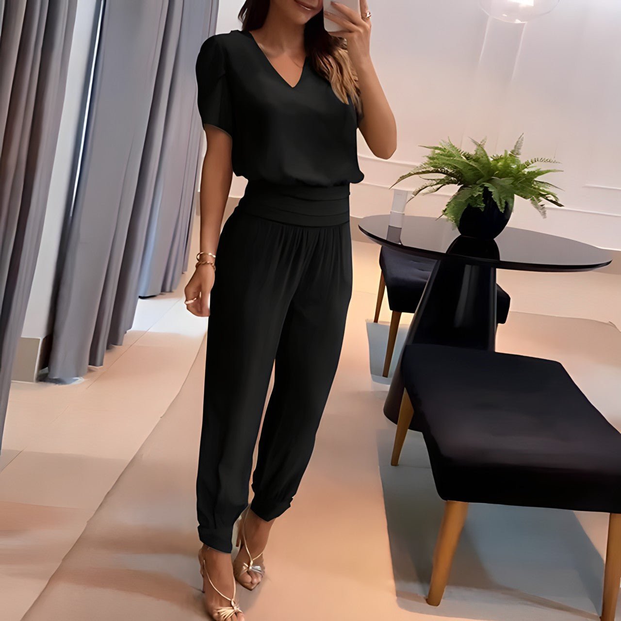 Alex | Elegant Geometric Two Piece Set for Women