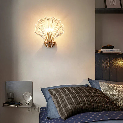 AquaShell | Elegant Shell-Inspired Wall Sconce Lighting for Cozy Ambiance