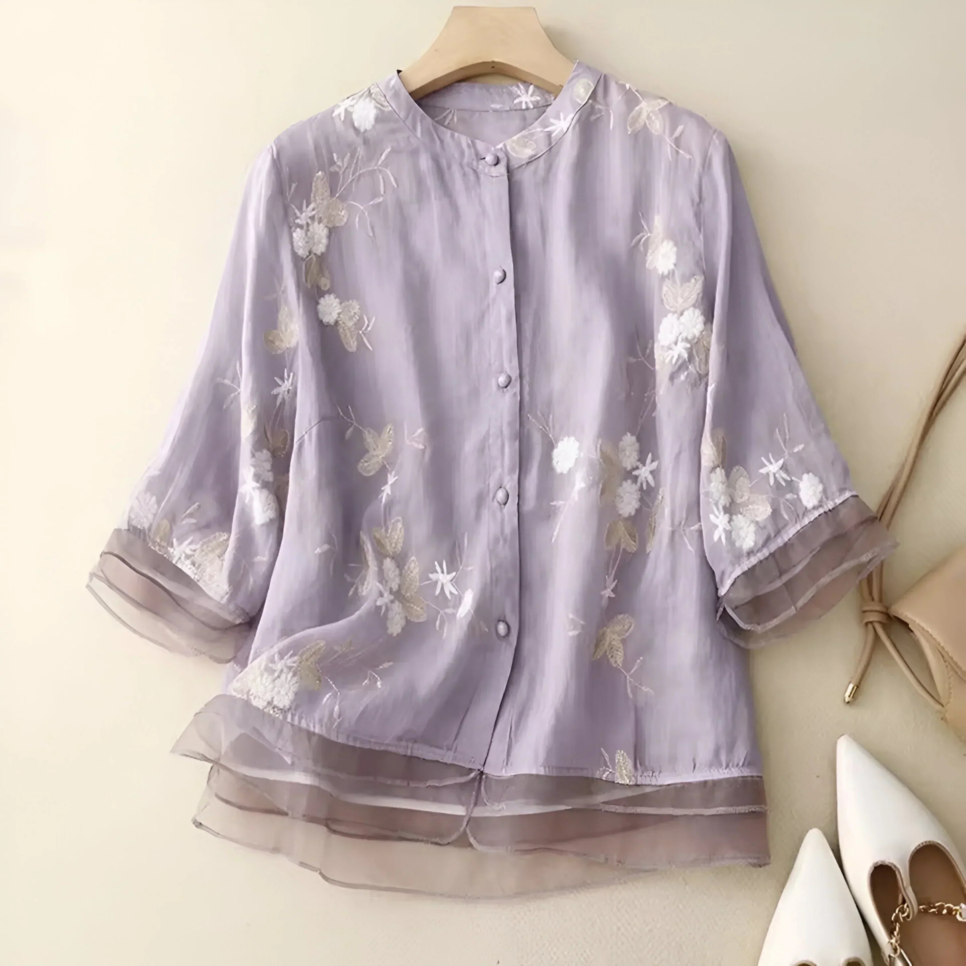 Ava | Elegant Floral Womens Top for Effortless Style