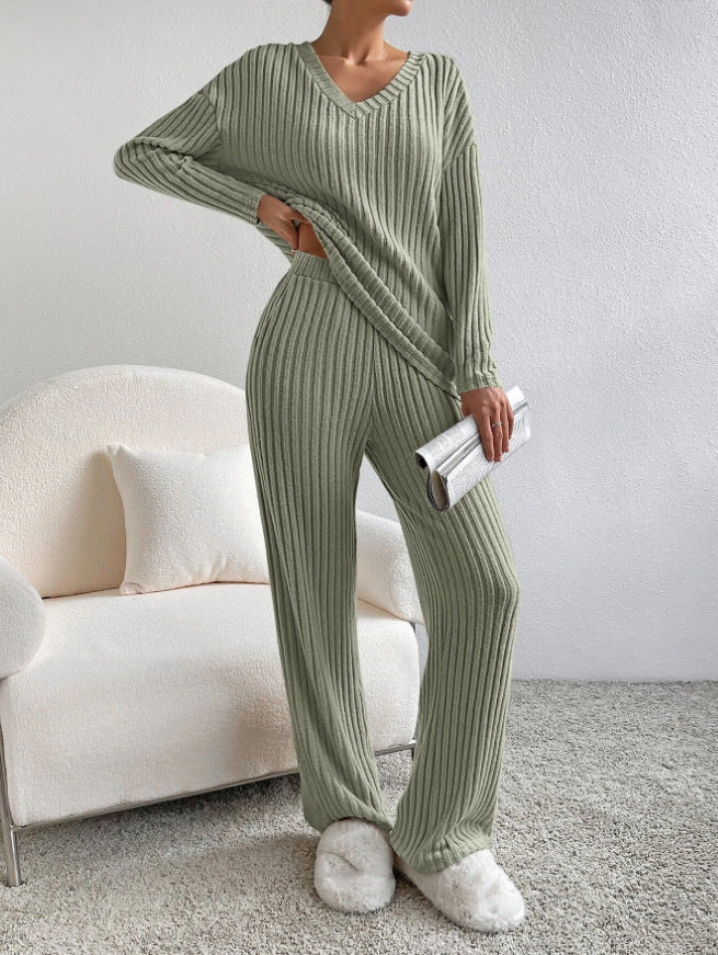 Ava | Soft Cozy Ribbed Womens Lounge Set