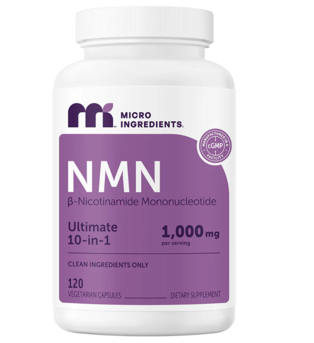 Micro Ingredients NMN Complex 1,000mg Per Serving, 120 Veggie Capsules VIP