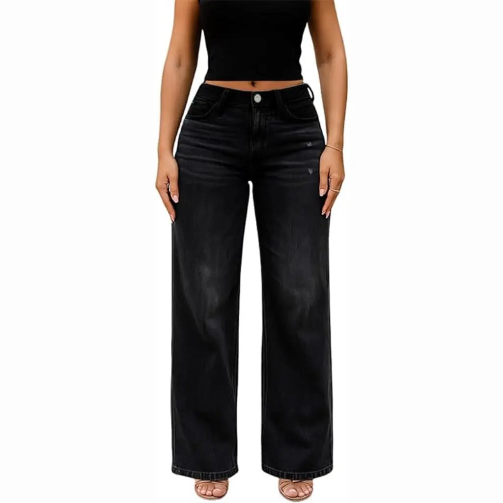 CurveLift™ Mid-Low Rise Stretch Wide-Leg Jeans