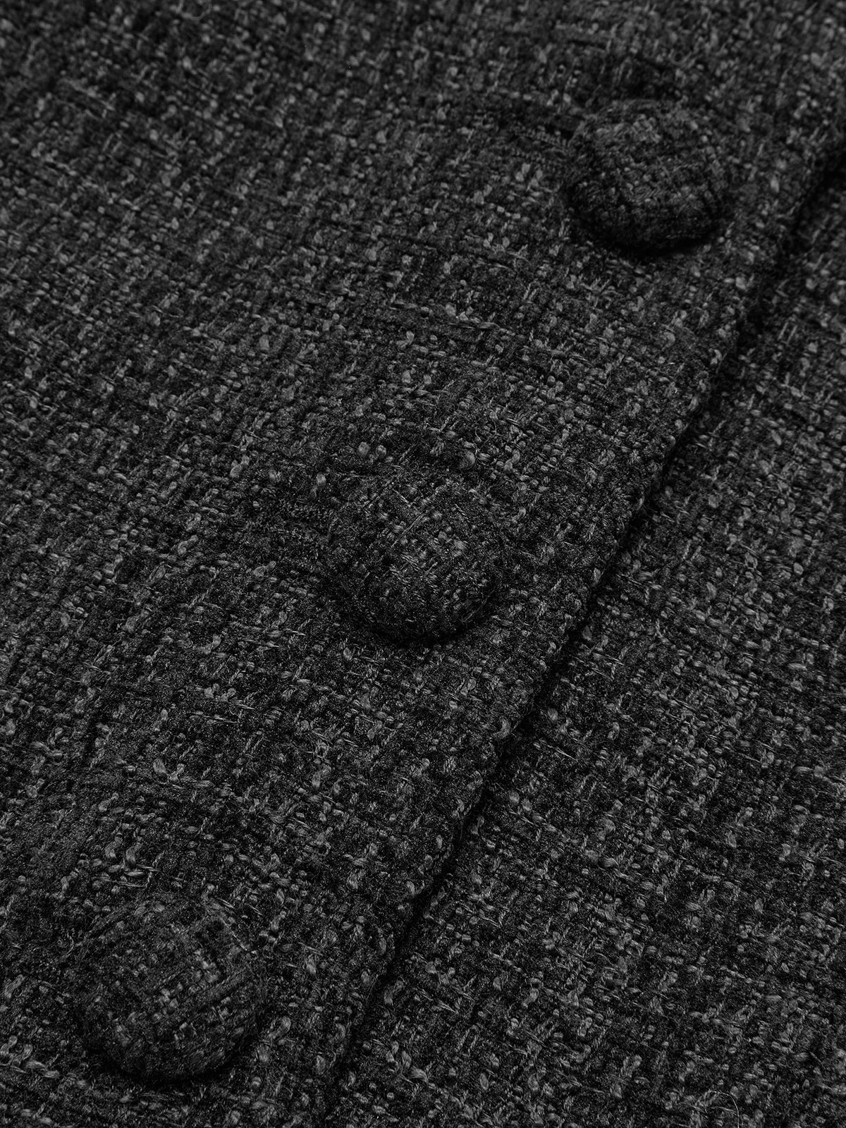 Elegant Tweed Fitted Lapel Blazer with Long Sleeves | Slim Fit for Stylish Comfort