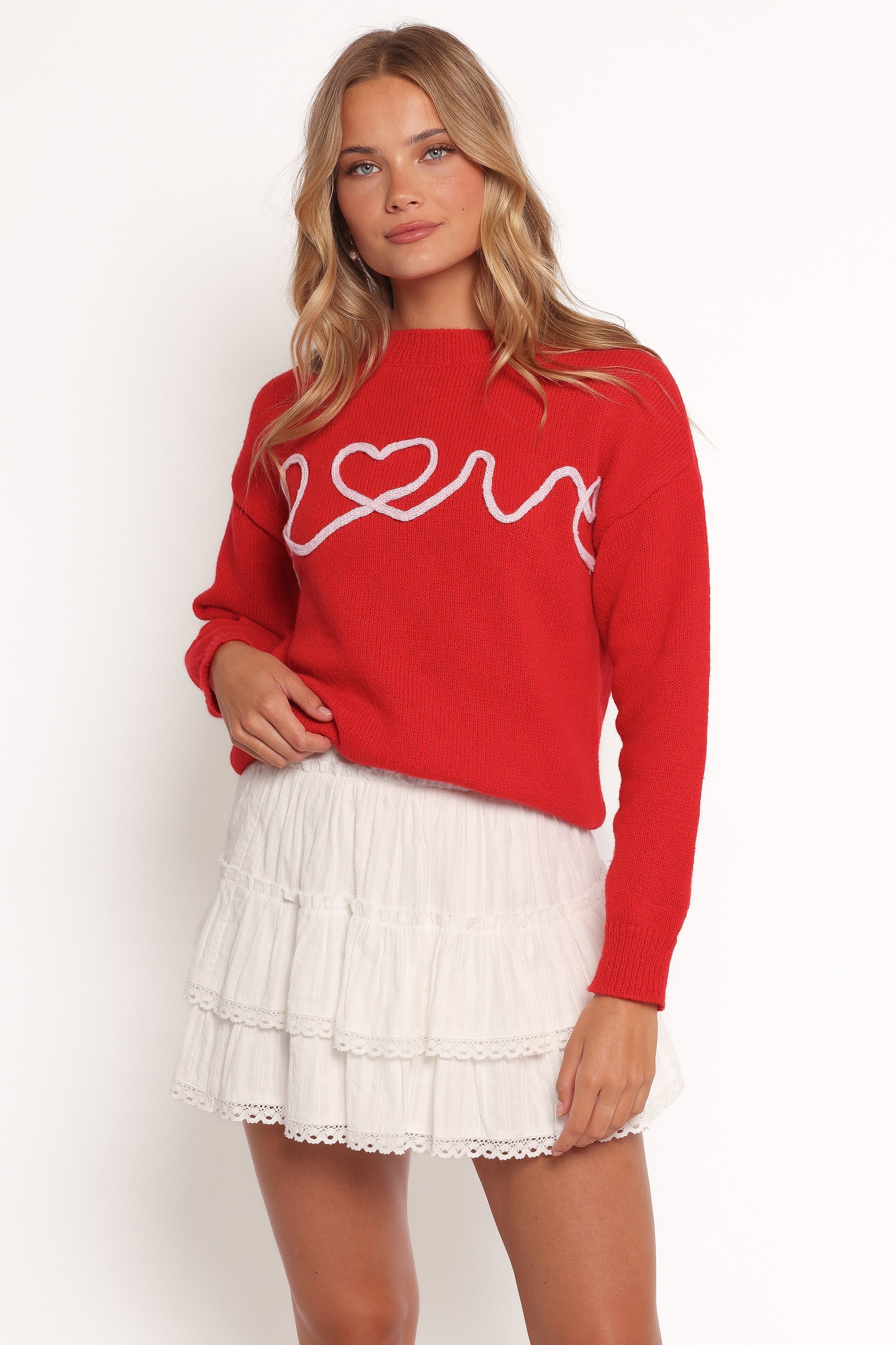Ella | Charming Oversized Women's Sweater with Embroidery