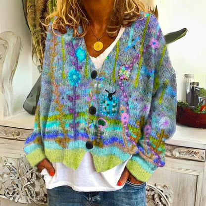 Ella | Cozy Oversized Women's Sweater in Vibrant Knit Design