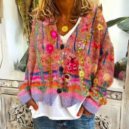 Ella | Cozy Oversized Women's Sweater in Vibrant Knit Design