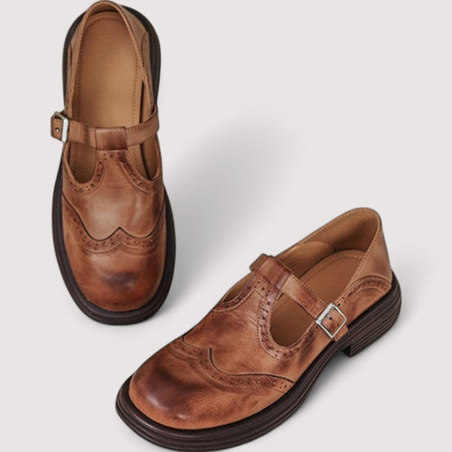 Ella | Elegant Premium Leather Mary Jane Shoes for Women