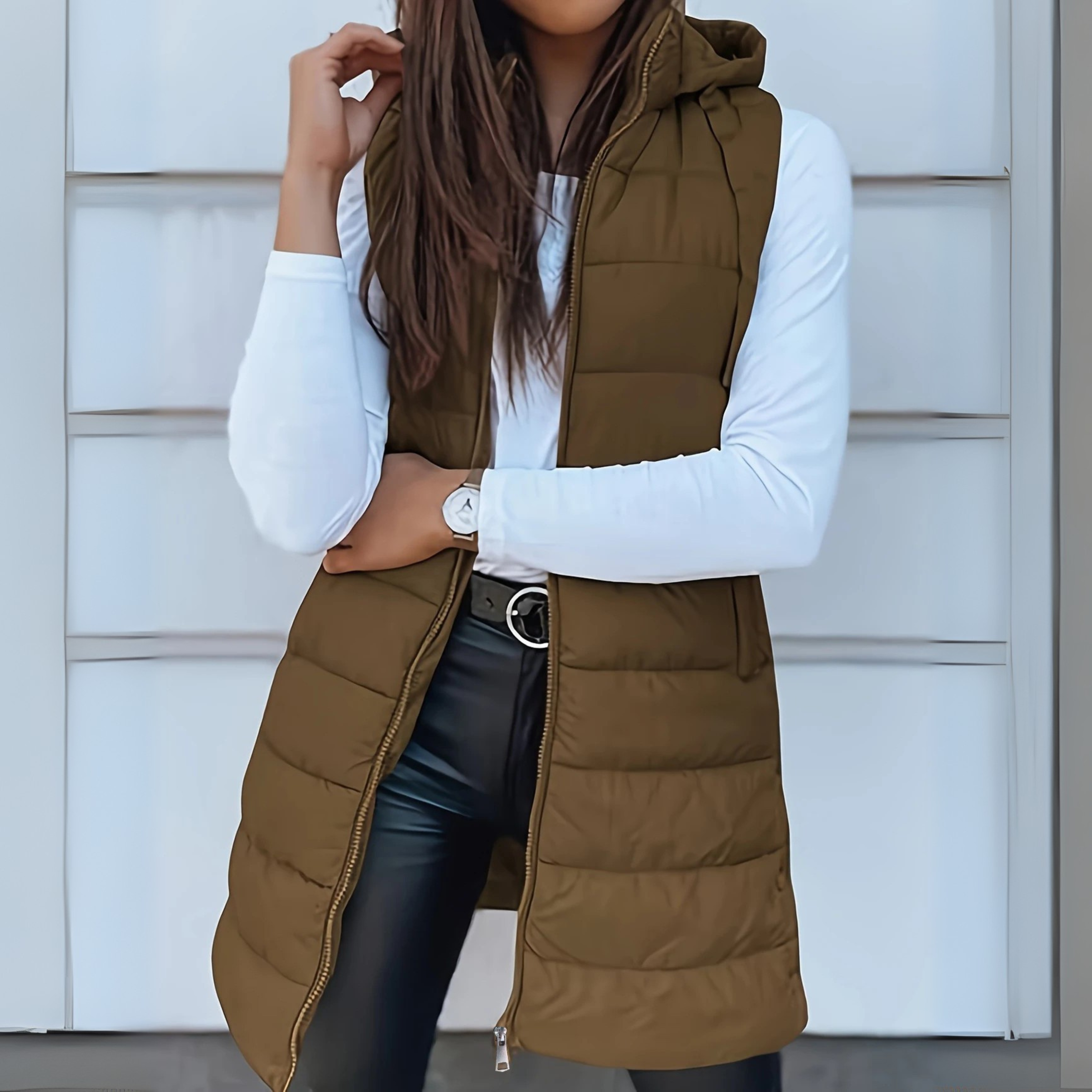 Ella | Lightweight Black Puffer Vest for Women