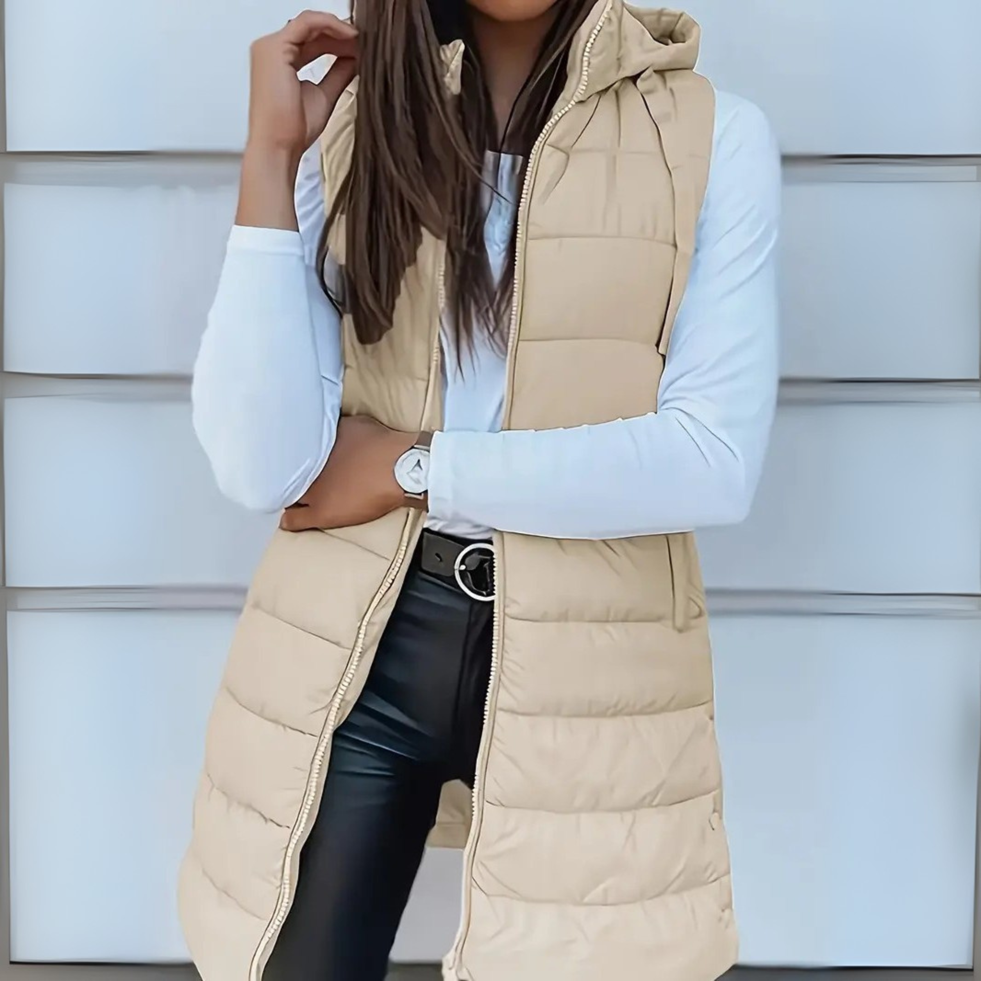 Ella | Lightweight Black Puffer Vest for Women
