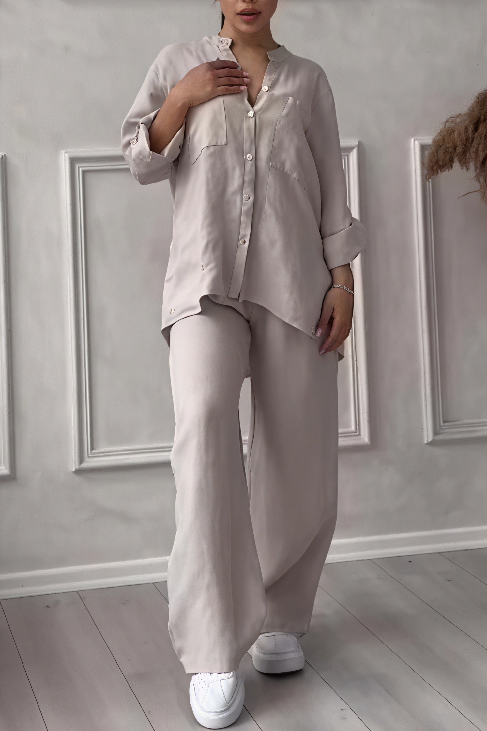 Ella | Relaxed Elegant Two-Piece Women's Outfit Set