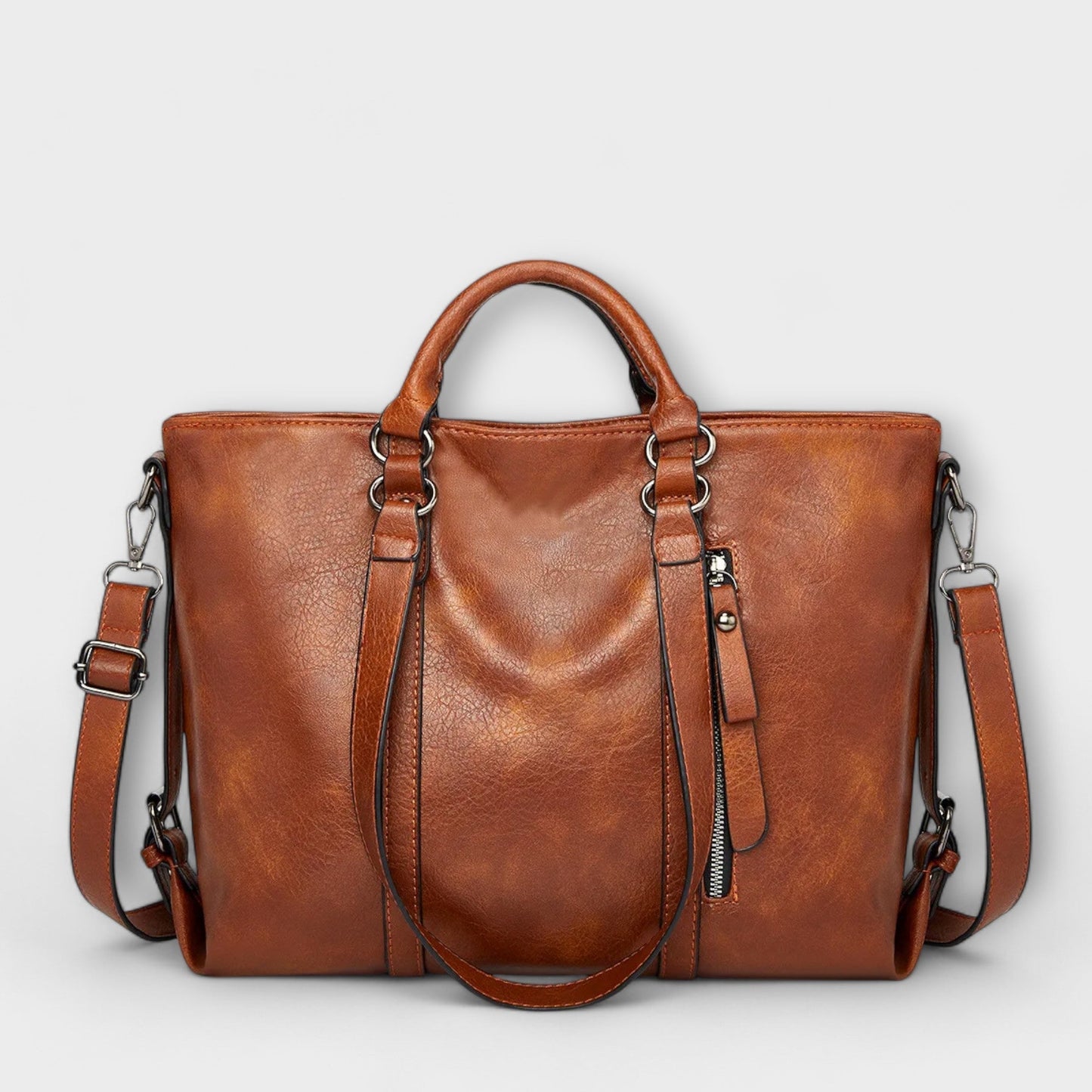 Ella | Spacious Elegant Leather Tote Bag