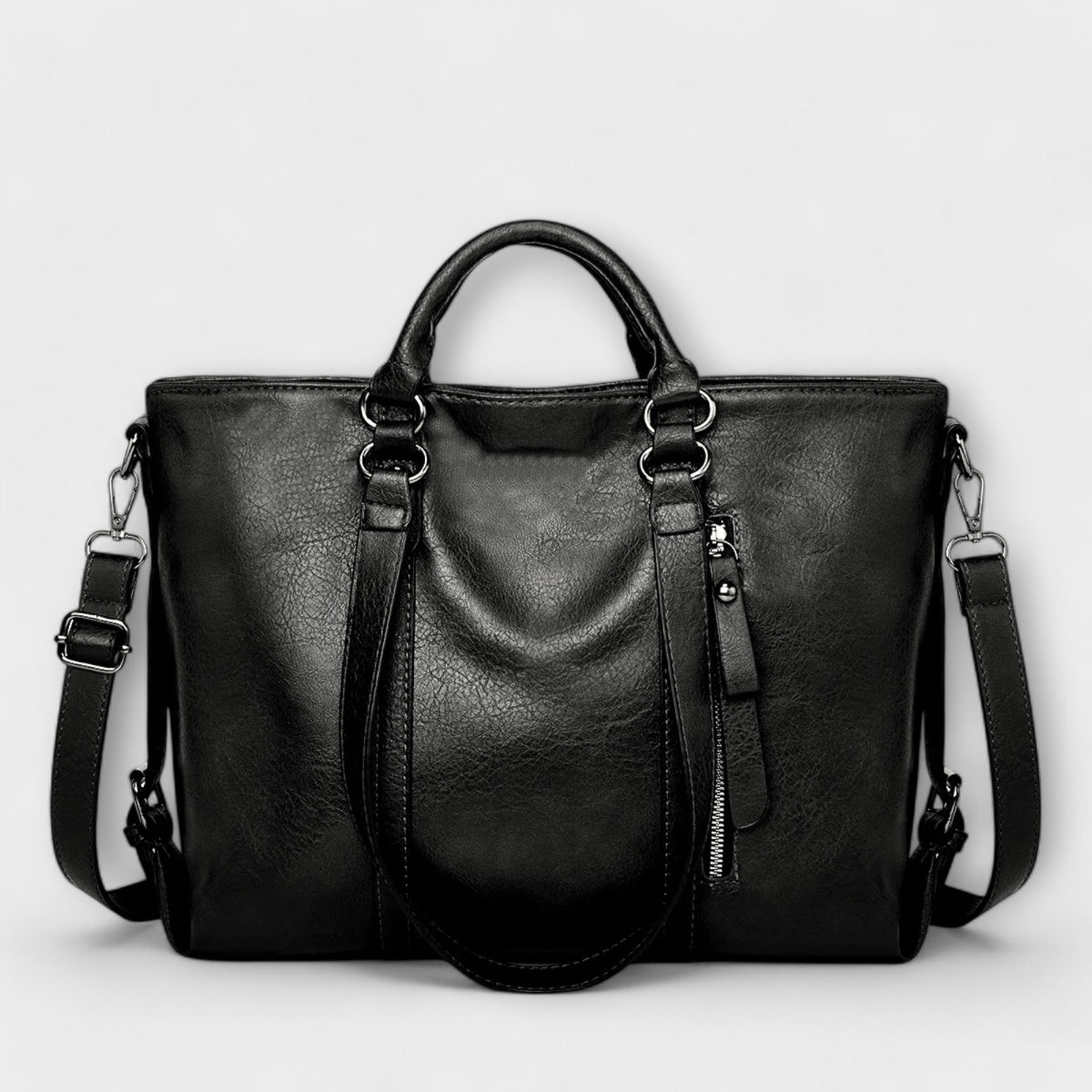 Ella | Spacious Elegant Leather Tote Bag