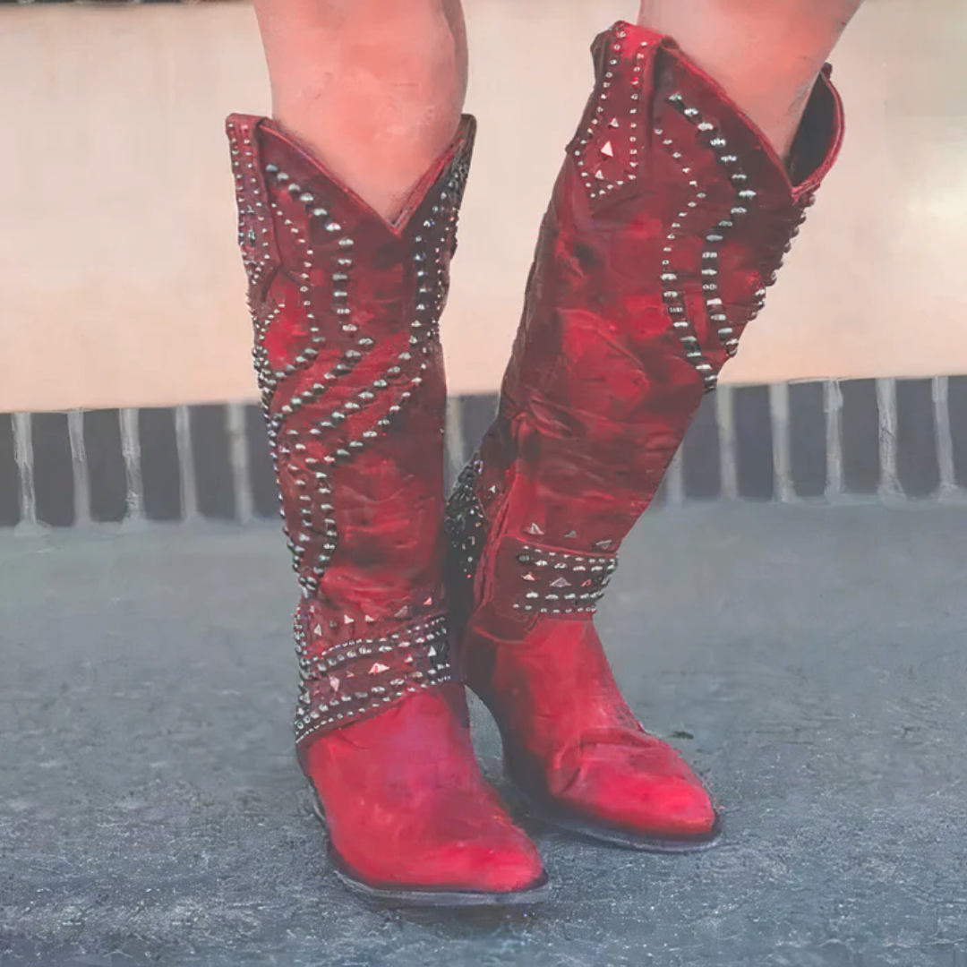 Ella | Stylish Western Knee High Boots for Women