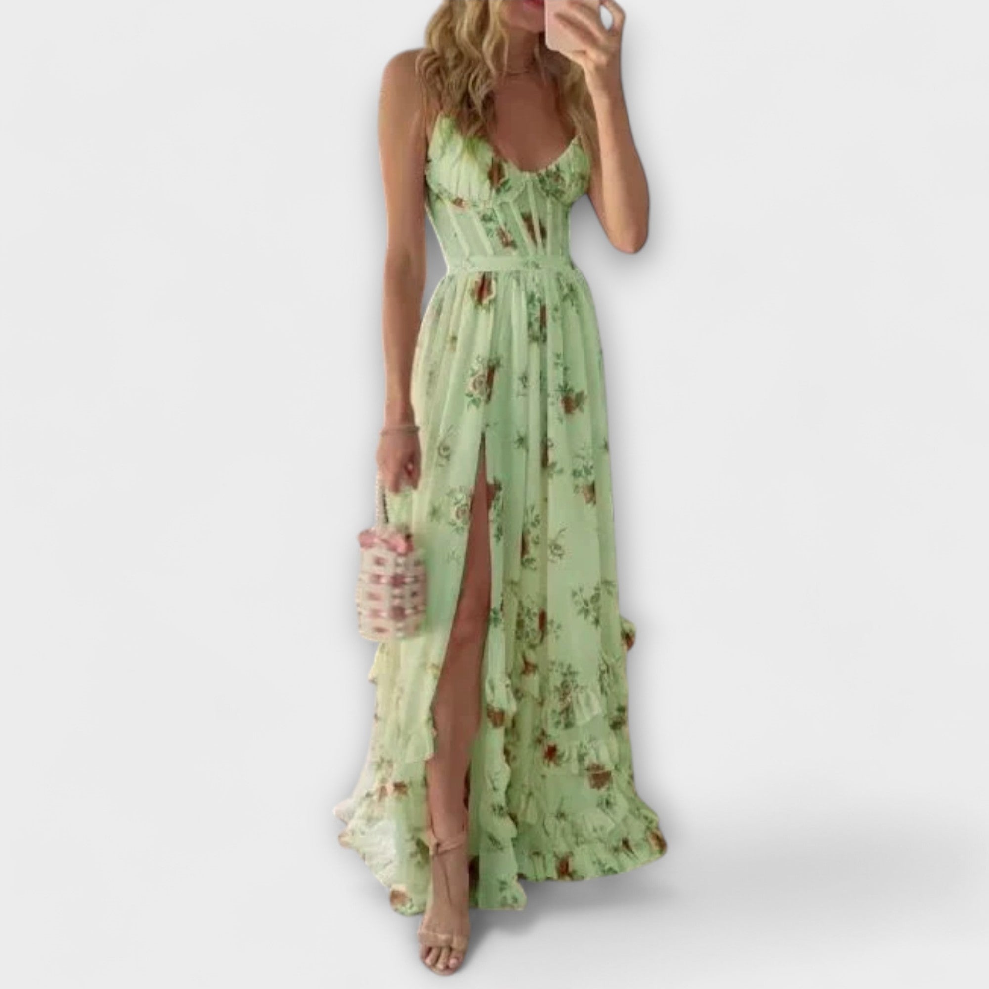 Emily | Elegant Floral Summer Dress for Wedding Guests