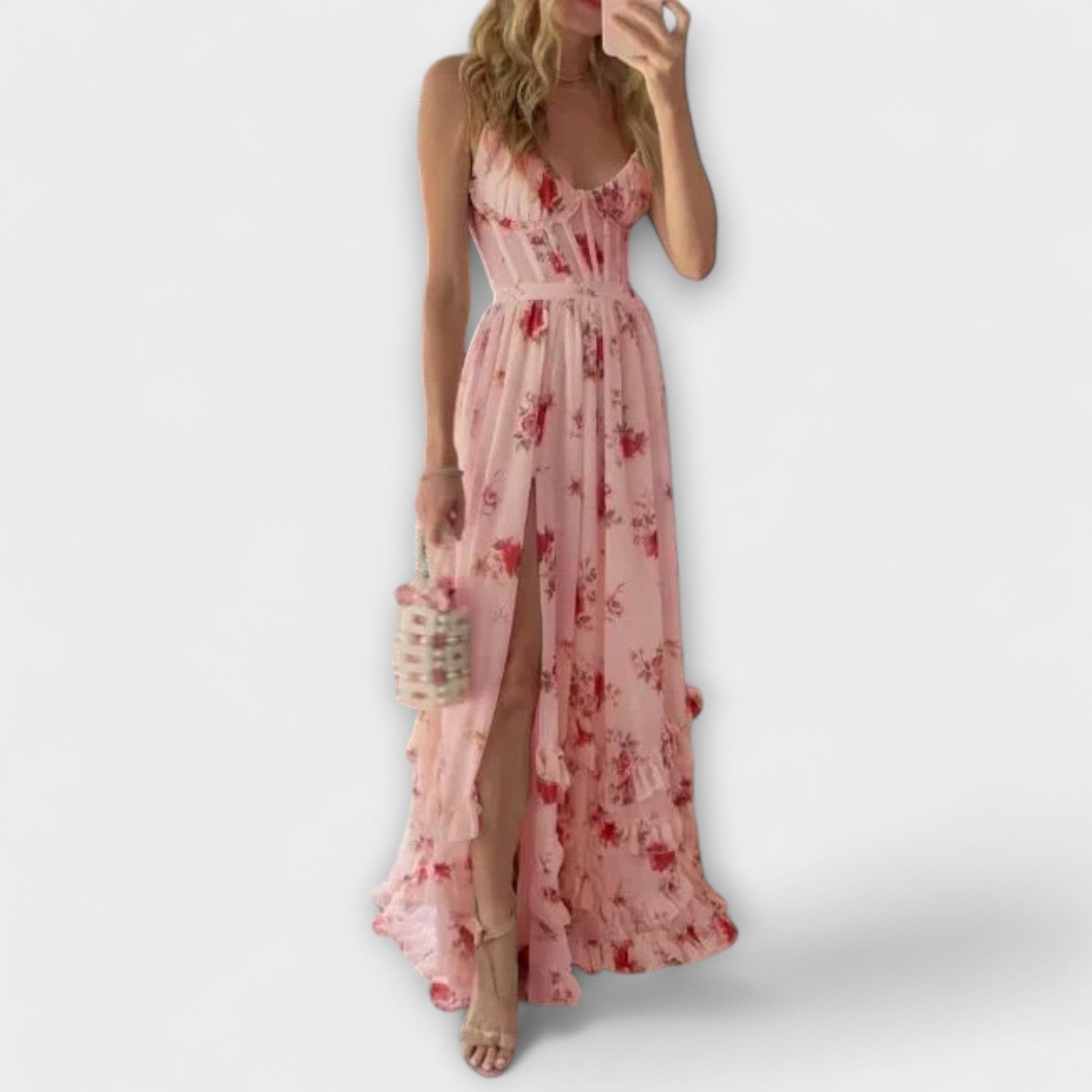 Emily | Elegant Floral Summer Dress for Wedding Guests