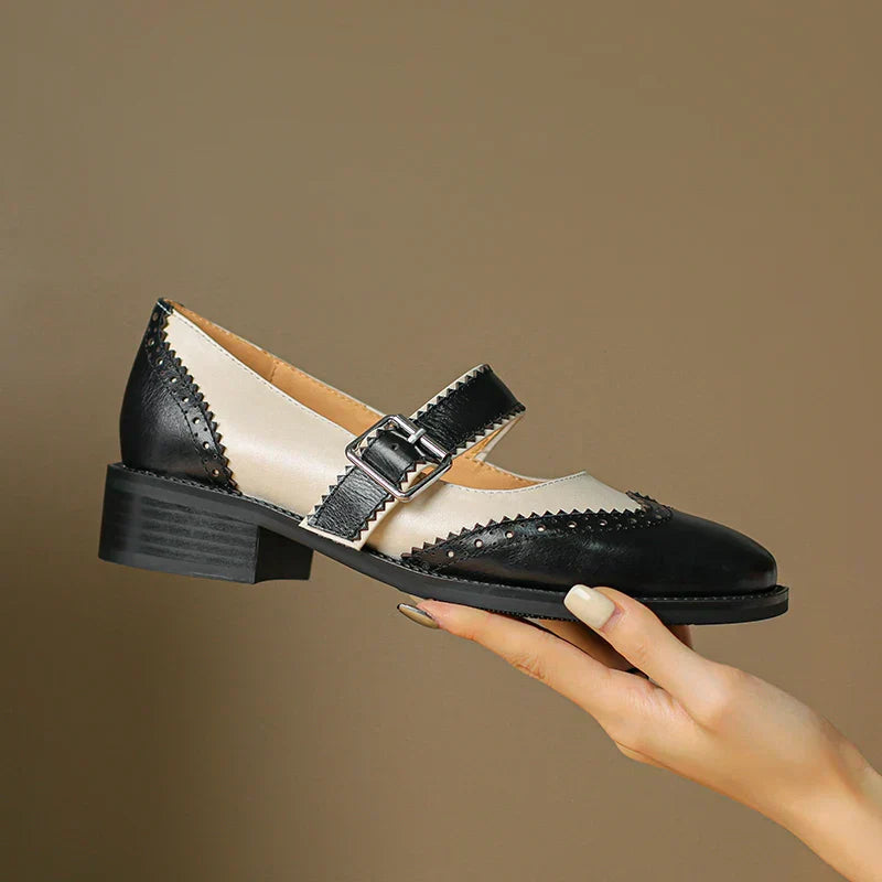 Emma | Classic Stylish Leather Mary Janes