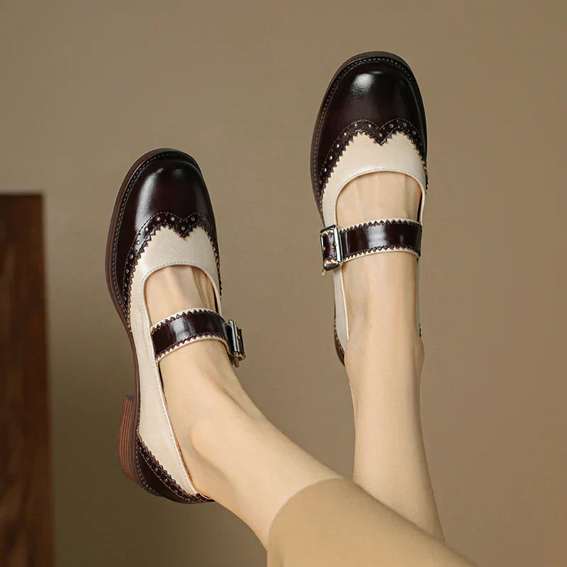 Emma | Classic Stylish Leather Mary Janes
