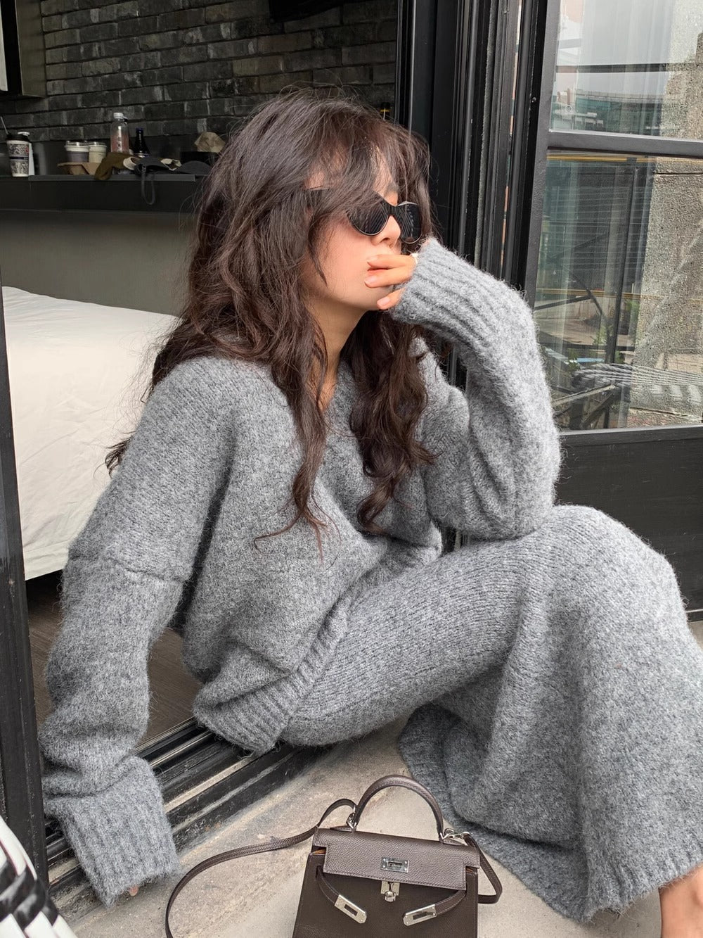 Emma | Cozy Elegant Knit Sweater and Maxi Skirt Set