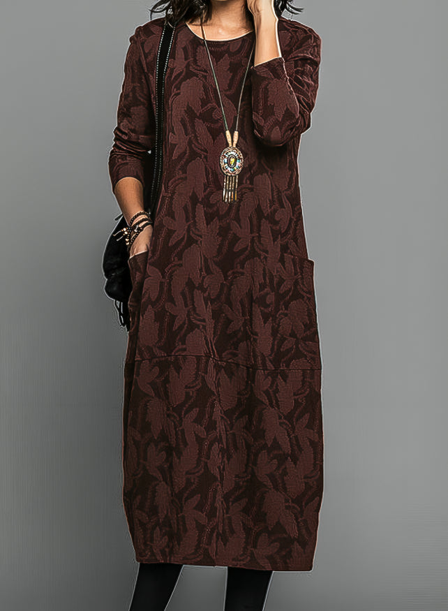 Emma | Cozy Elegant Plus Size Winter Maxi Dress
