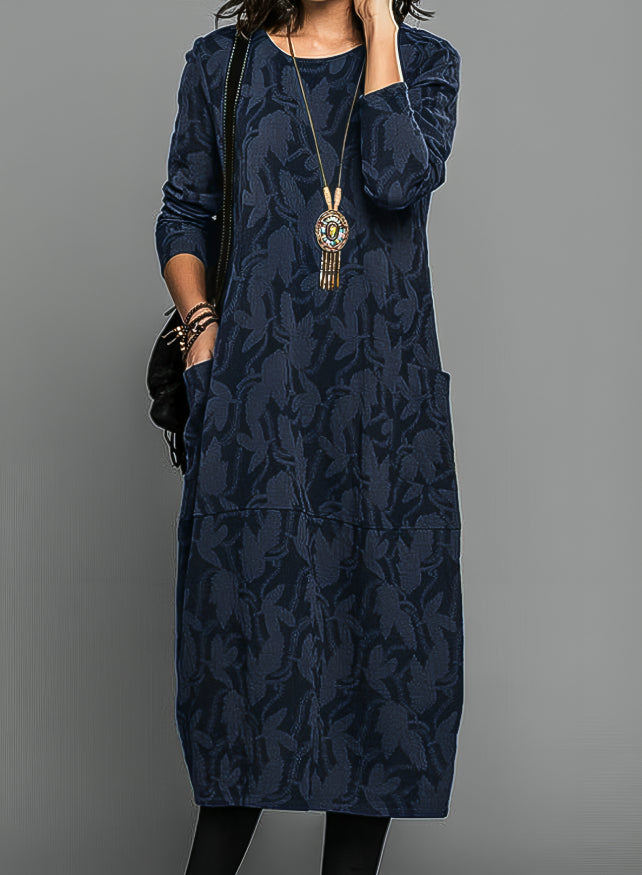 Emma | Cozy Elegant Plus Size Winter Maxi Dress