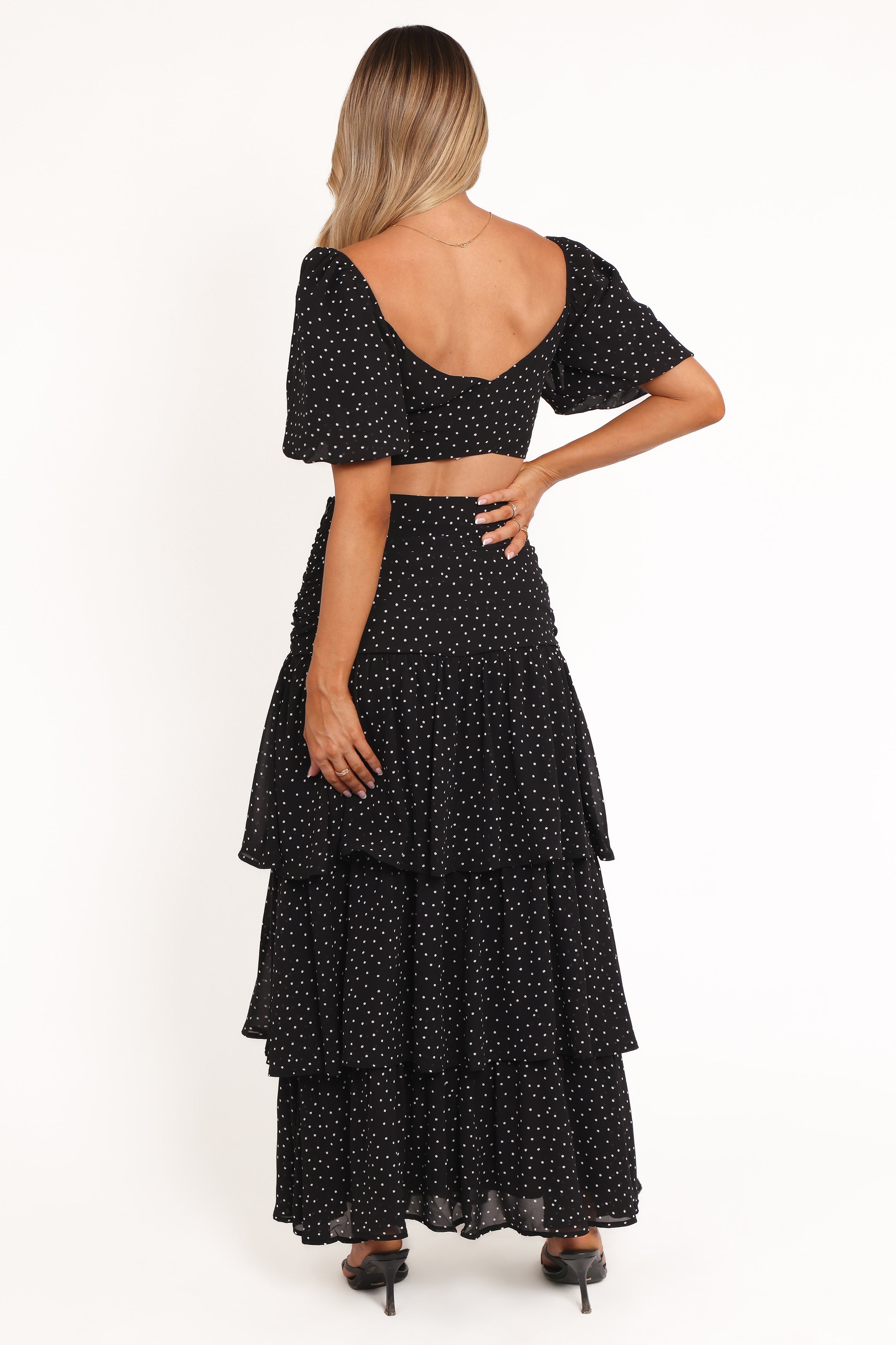 Emma | Elegant Cropped Top and Midi Skirt Set
