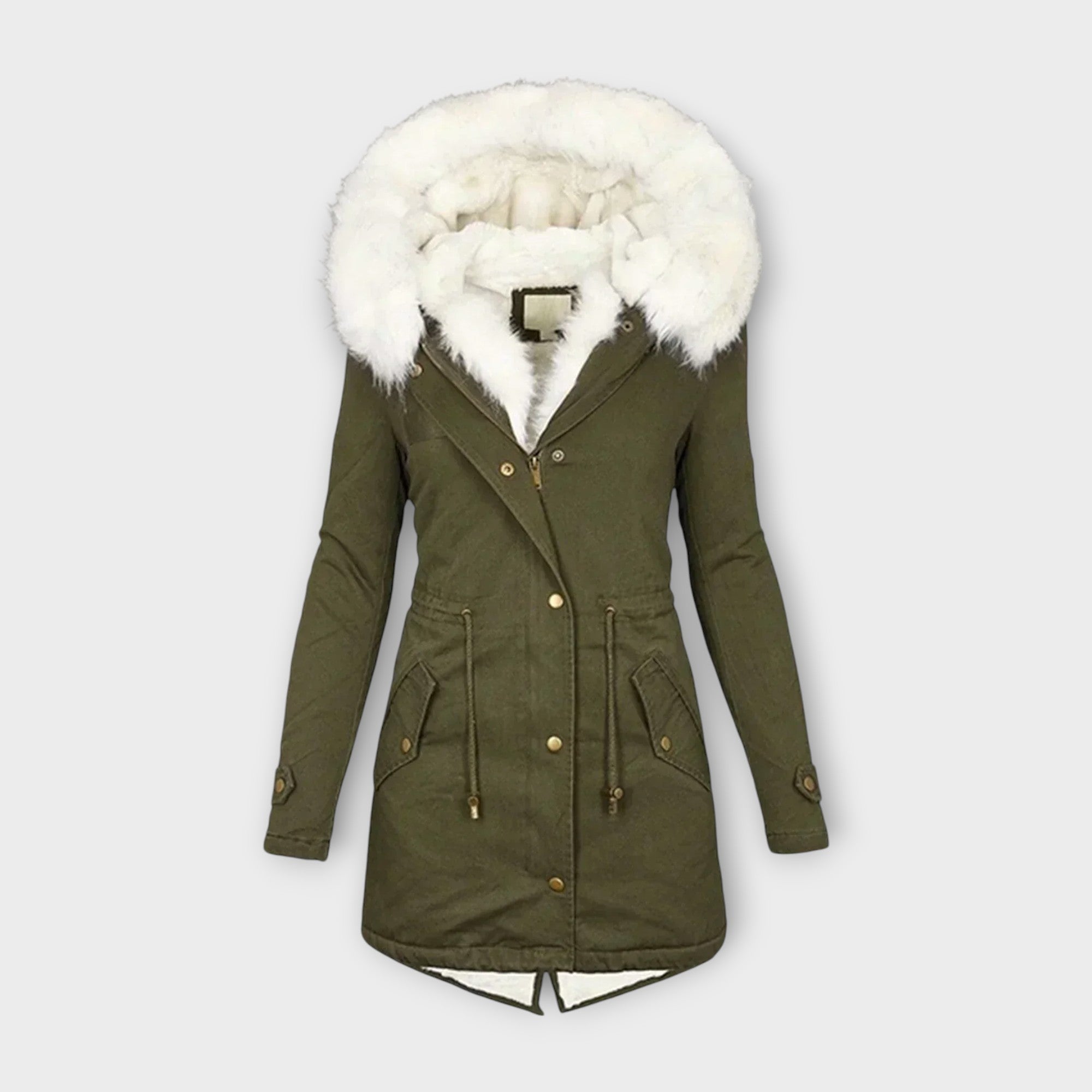 Emma | Elegant Faux Fur-Lined Waterproof Winter Jacket for Women