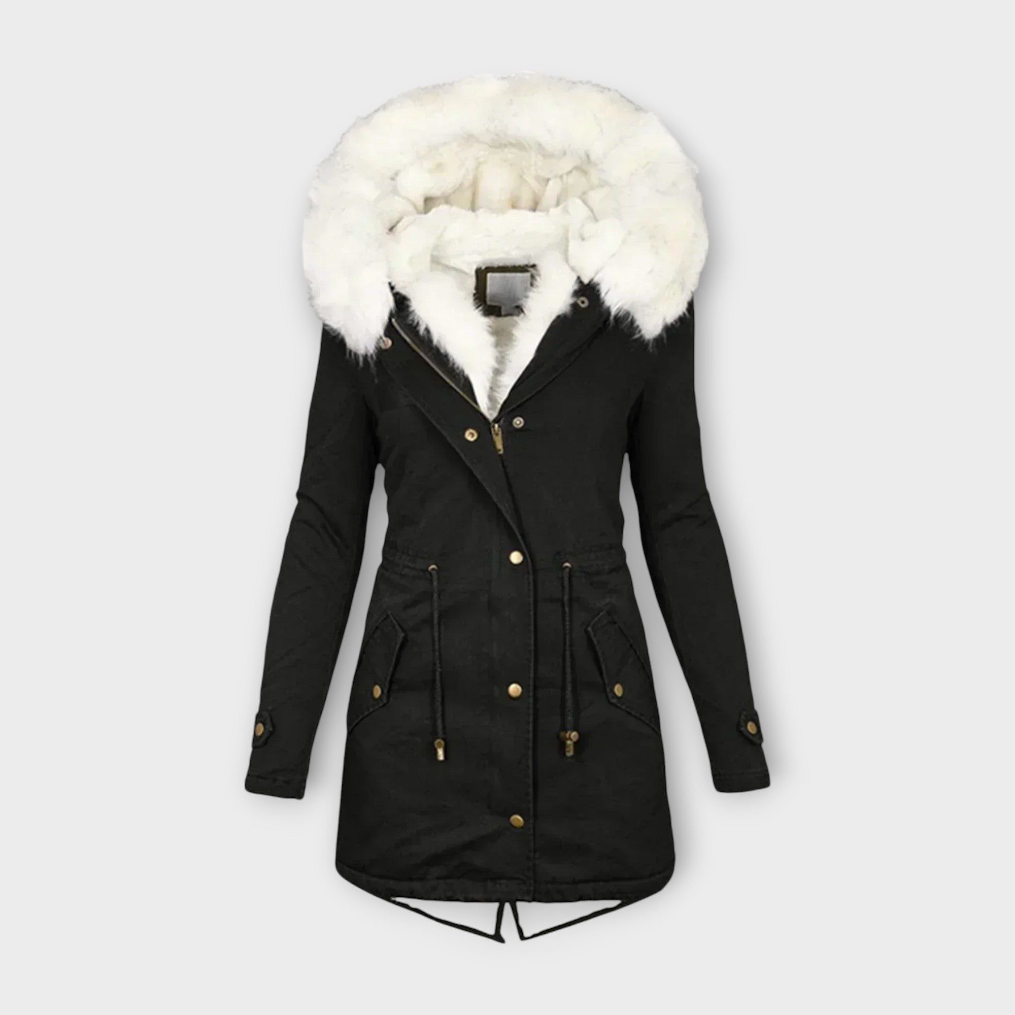 Emma | Elegant Faux Fur-Lined Waterproof Winter Jacket for Women