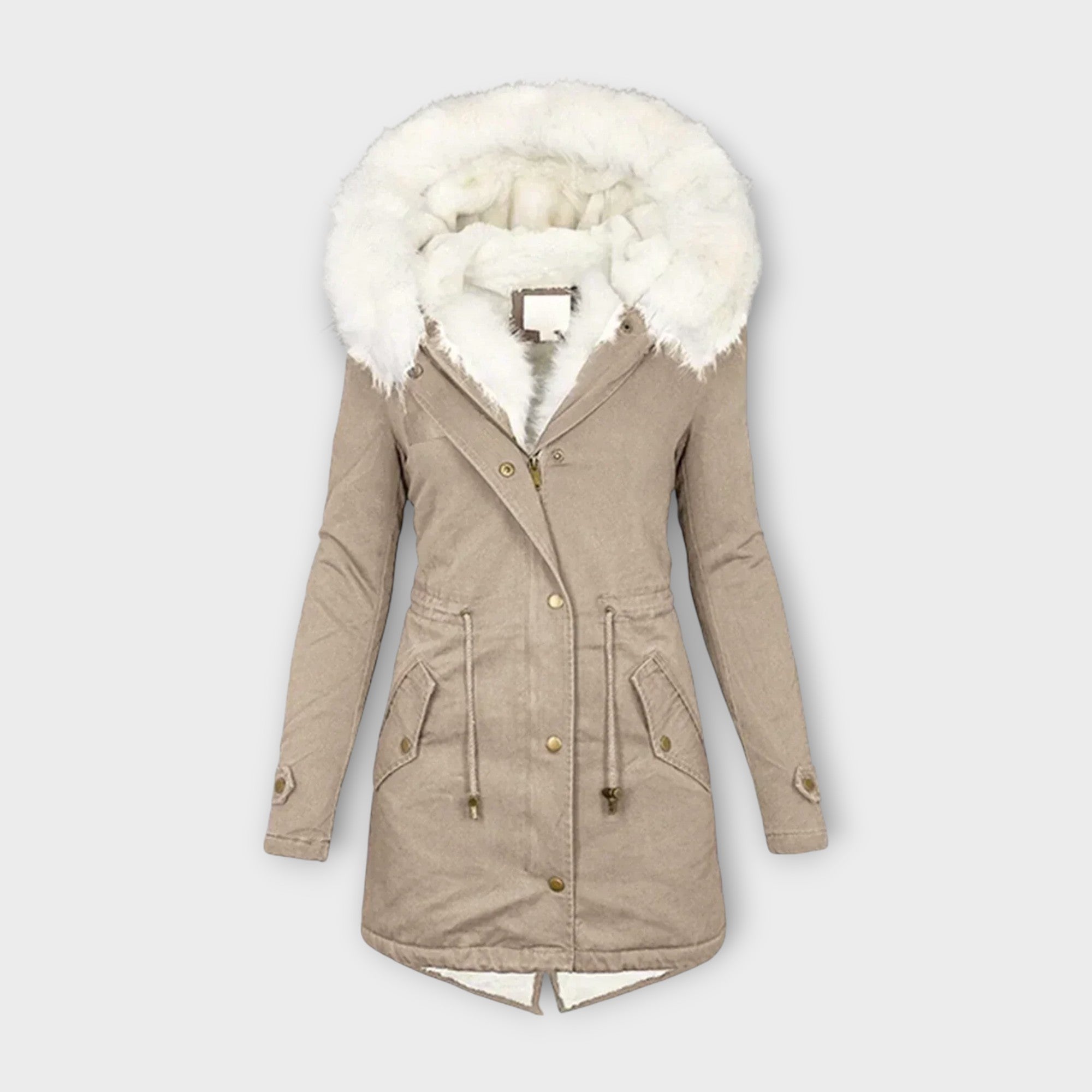 Emma | Elegant Faux Fur-Lined Waterproof Winter Jacket for Women