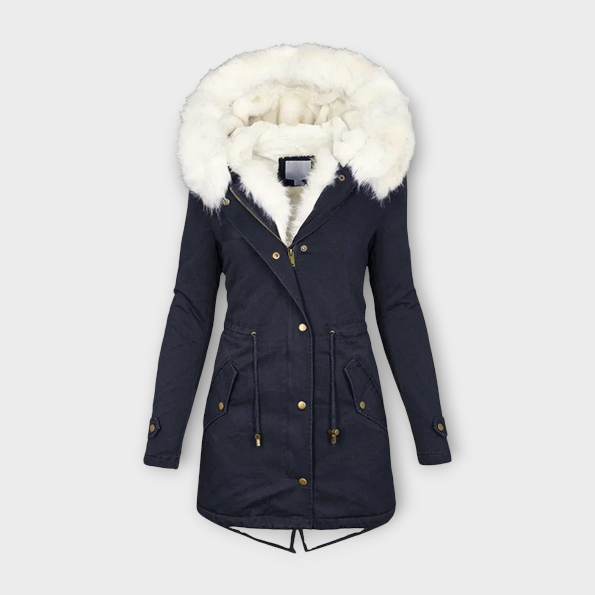 Emma | Elegant Faux Fur-Lined Waterproof Winter Jacket for Women