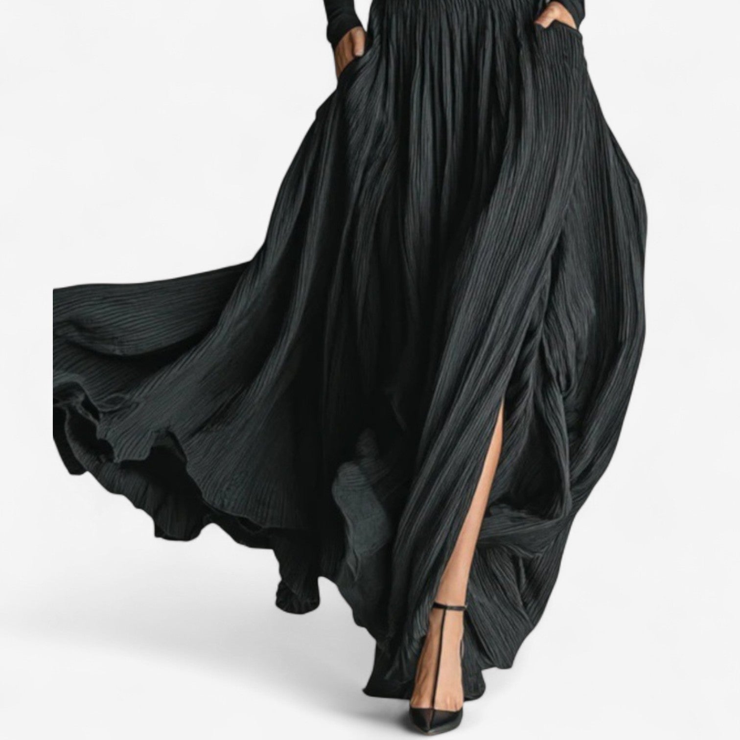 Emma | Elegant High Waist Maxi Skirt With Fitted Shirt