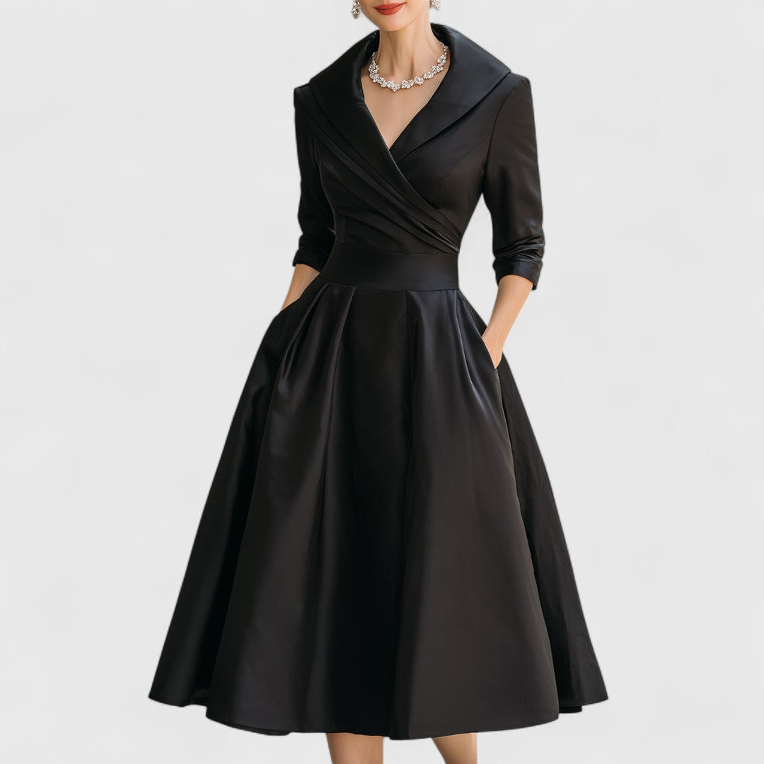 Emma | Elegant Plus Size Midi Dress for Summer Weddings