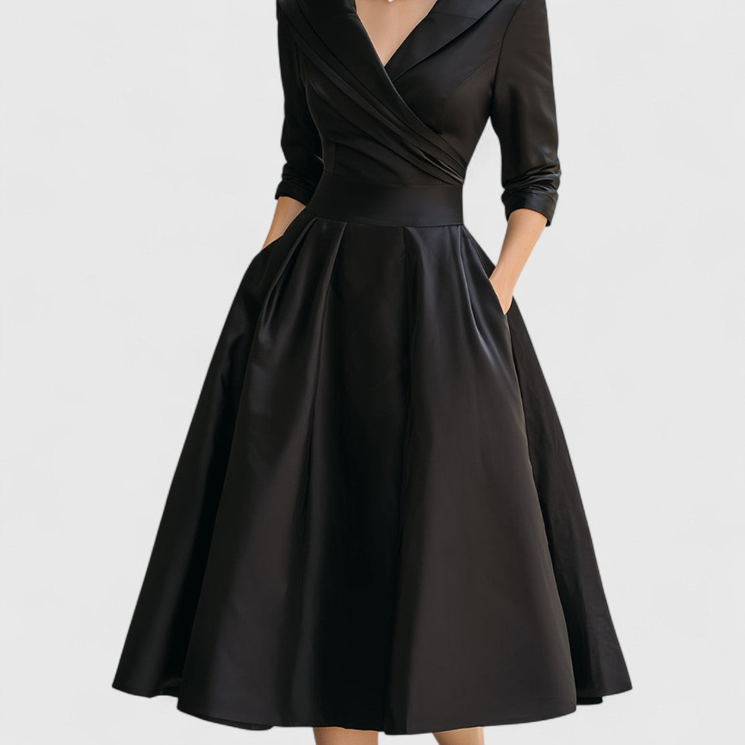 Emma | Elegant Plus Size Midi Dress for Summer Weddings
