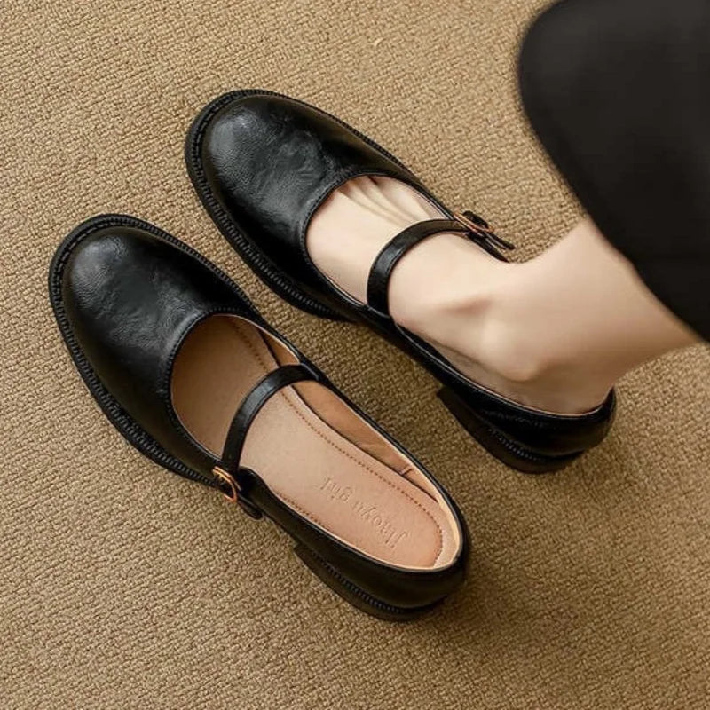 Emma | Stylish Soft Leather Mary Janes