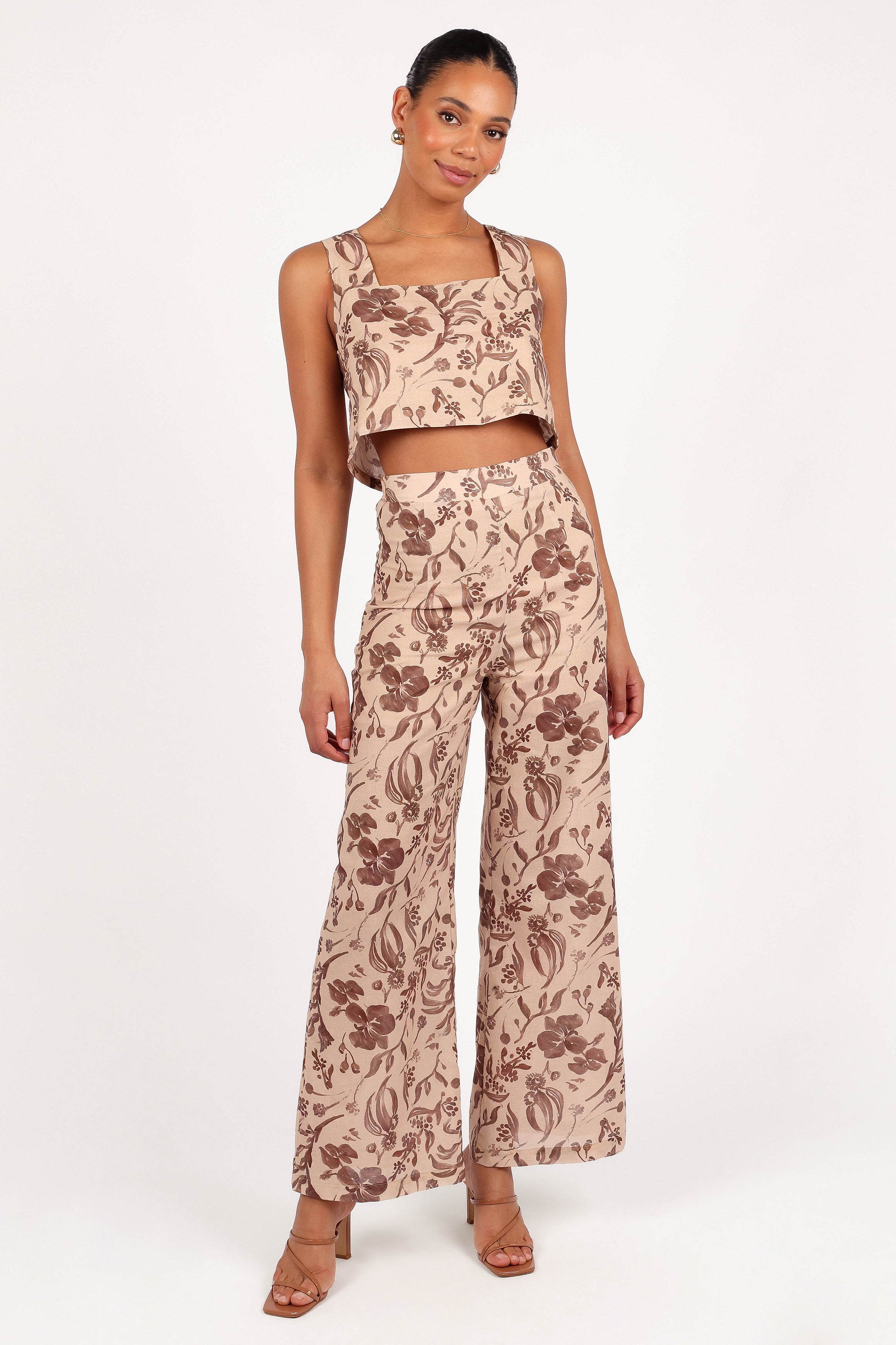 Lila | Floral Cropped Going Out Top for Women