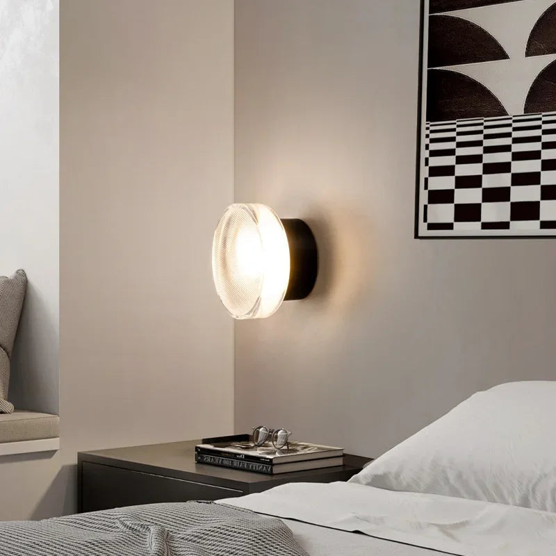 LumiSphere | Modern Sleek Black LED Wall Sconce Lighting Fixture