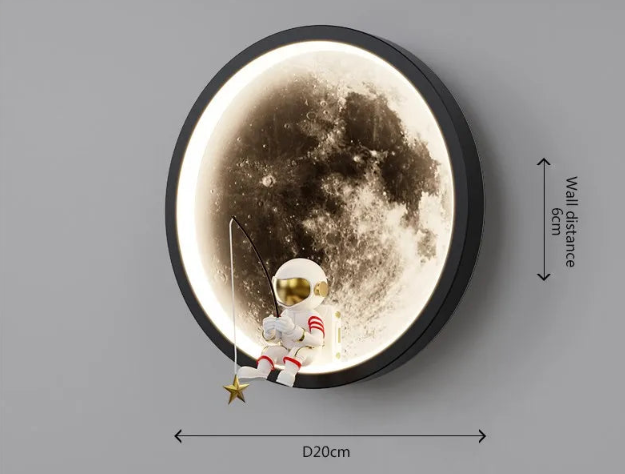 Lunaris | Enchanting Moon-Shaped Wall Sconce Lighting for Soothing Ambiance