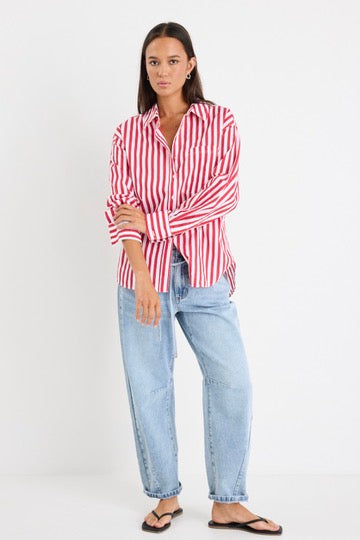 Mason | Comfortable Oversized Stripe Shirt