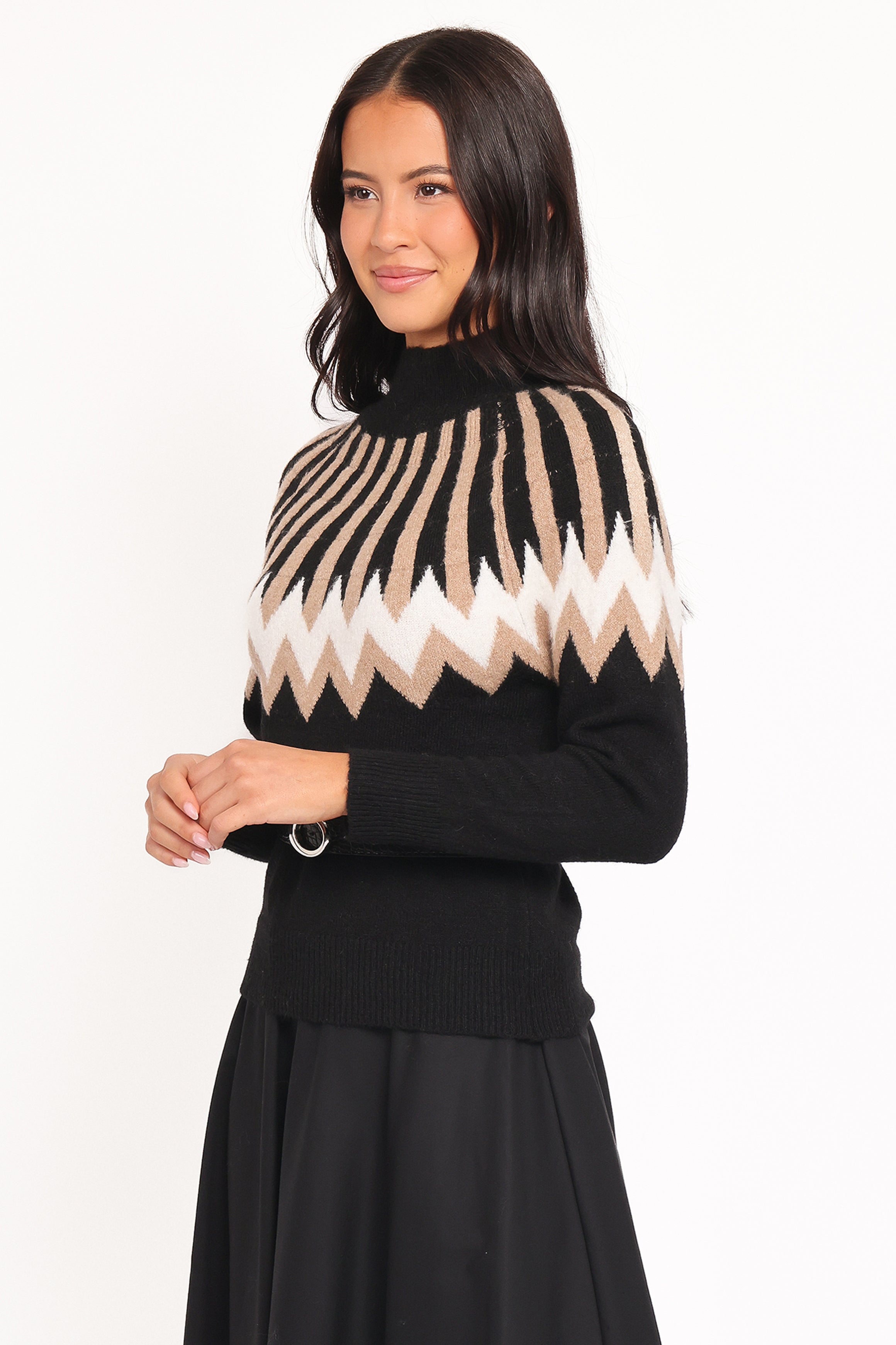 Mason | Cozy Festive Mockneck Sweater for Women