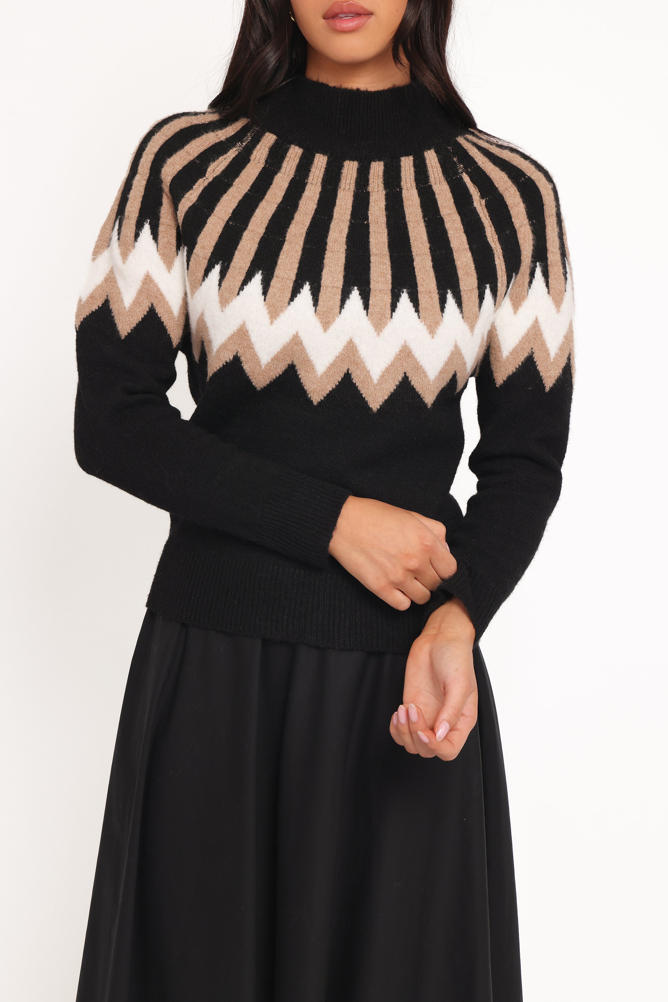 Mason | Cozy Festive Mockneck Sweater for Women