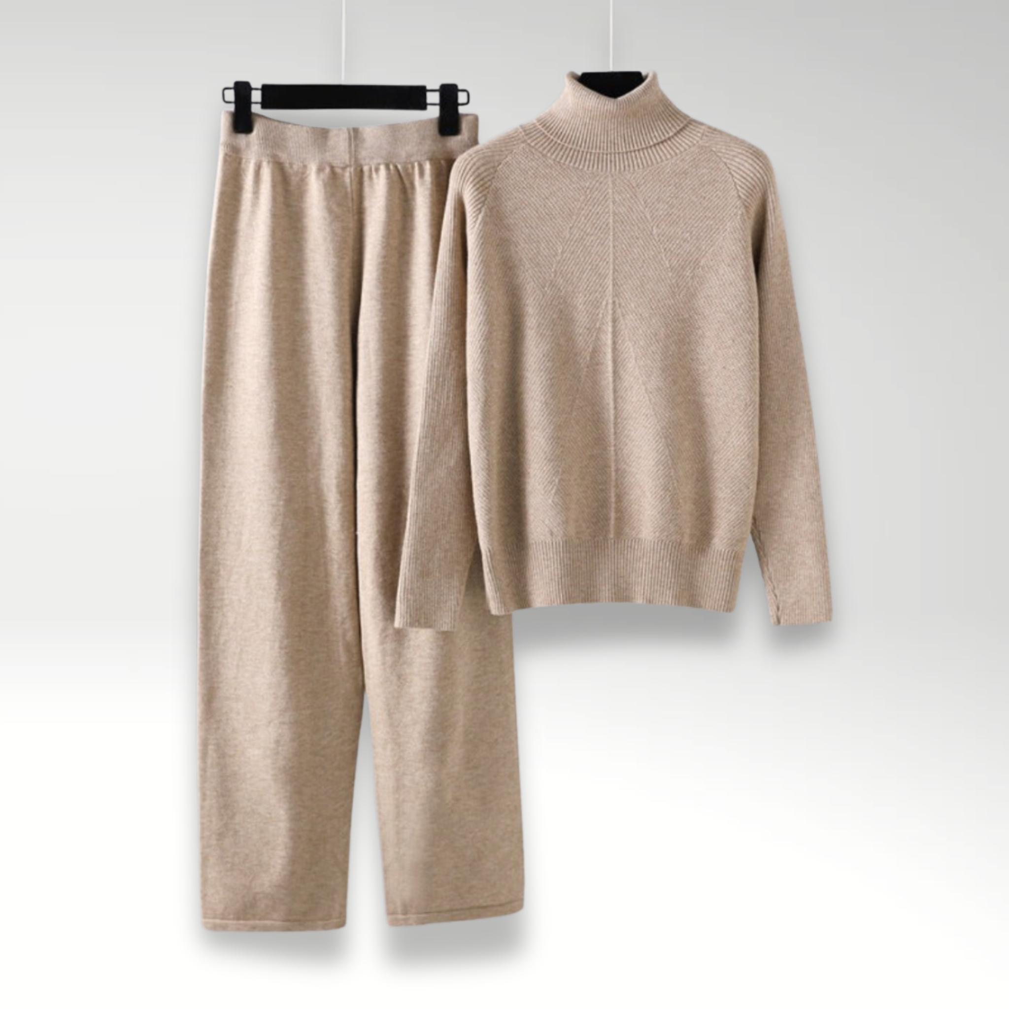 Mason | Cozy High Neck Knit Lounge Set