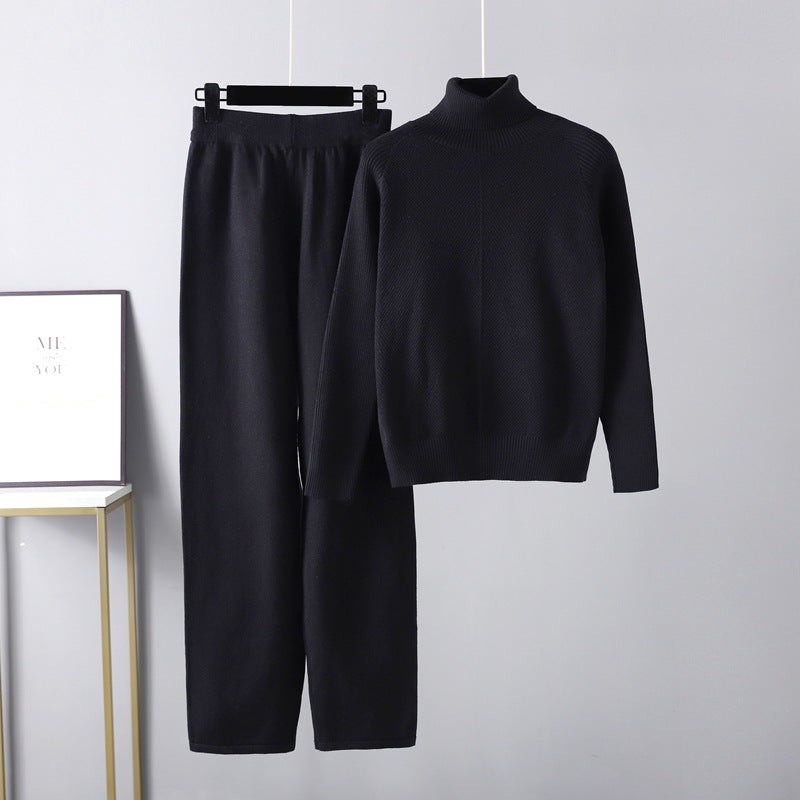 Mason | Cozy High Neck Knit Lounge Set