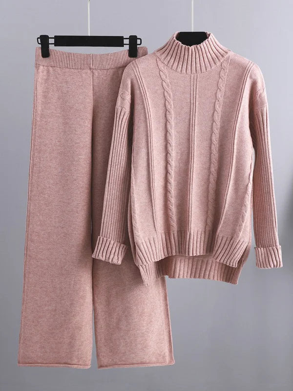 Mason | Cozy High Neck Knit Lounge Set