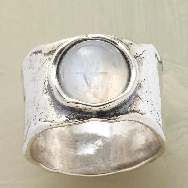 Elegant Summer Moonscape Ring
